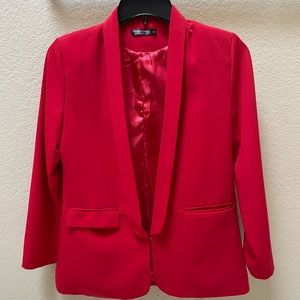 Red oversized blazer in size medium